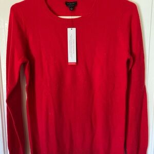 Talbots Women's Red Cashmere Sweater